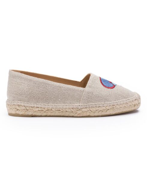 Espadrilles Kenda à écusson naturel