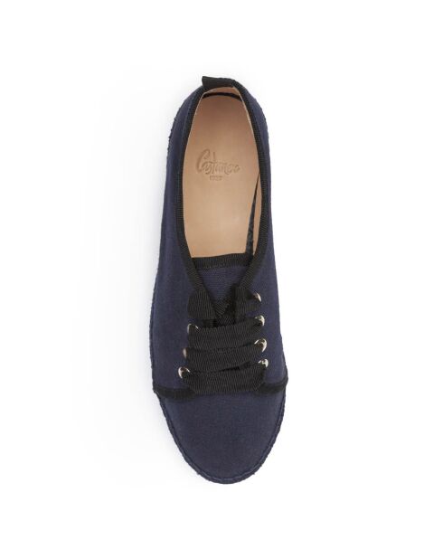 Baskets espadrilles lacées Keto marine