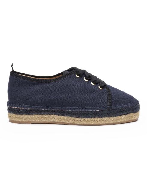 Baskets espadrilles lacées Keto marine