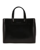 Sac à main en Cuir Portofino noir  - 35x25x11 cm