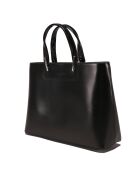 Sac à main en Cuir Portofino noir  - 35x25x11 cm