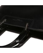 Sac à main en Cuir Portofino noir  - 35x25x11 cm