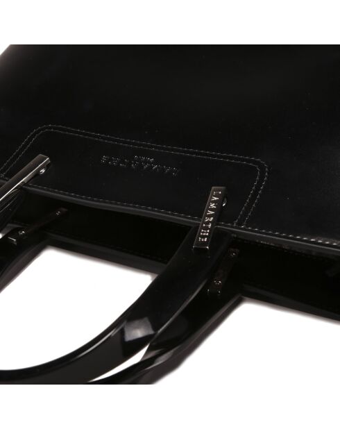 Sac à main en Cuir Portofino noir  - 35x25x11 cm