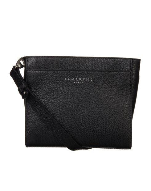 Sac bandoulière Fidèle en Cuir noir - 20x17x7 cm