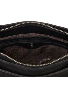 Sac bandoulière Fidèle en Cuir noir - 20x17x7 cm