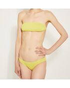 Maillot de bain 2 pièces Bandeau vert/jaune