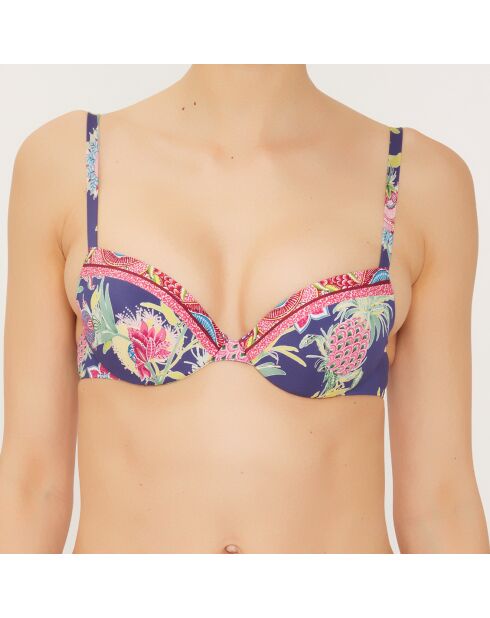 Top de baño Corbeille con conchas azules