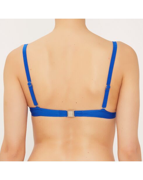 Top de baño Swarovski® azul con forma de cesta con forma de joya Swarovski®