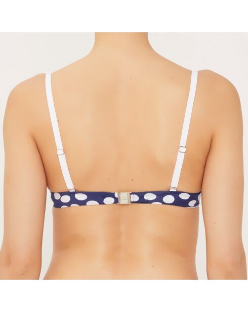 Badeanzugtop Corbeille mit blauen Muscheln