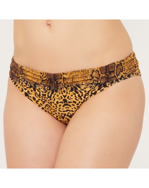 Pantalones de baño sin cordones de color marrón claro