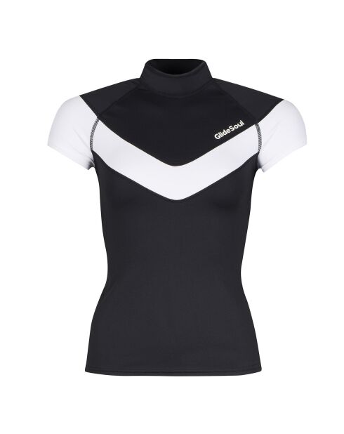 Top de bain en Lycra Pietra noir/blanc