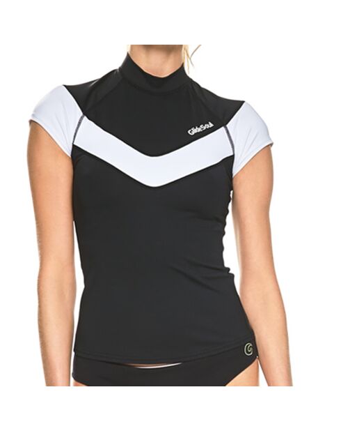 Top de bain en Lycra Pietra noir/blanc
