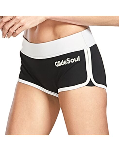 Bas de maillot shorty en Néoprène Julia noir/blanc