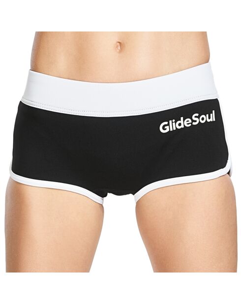 Bas de maillot shorty en Néoprène Julia noir/blanc