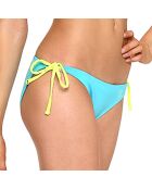 Bas de maillot brésilien en Néoprène Nina turquoise/vert