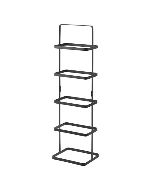 Étagère de rangement pour chaussures Tower noire - 22x18x77.5 cm