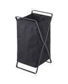 Panier à linge Tower noir - 30x36x64 cm