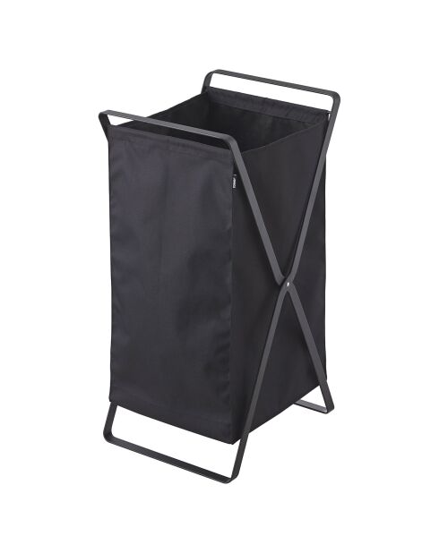 Panier à linge Tower noir - 30x36x64 cm