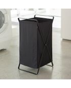 Panier à linge Tower noir - 30x36x64 cm