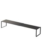 Rangement pour chaussures noir - 60x12x10 cm