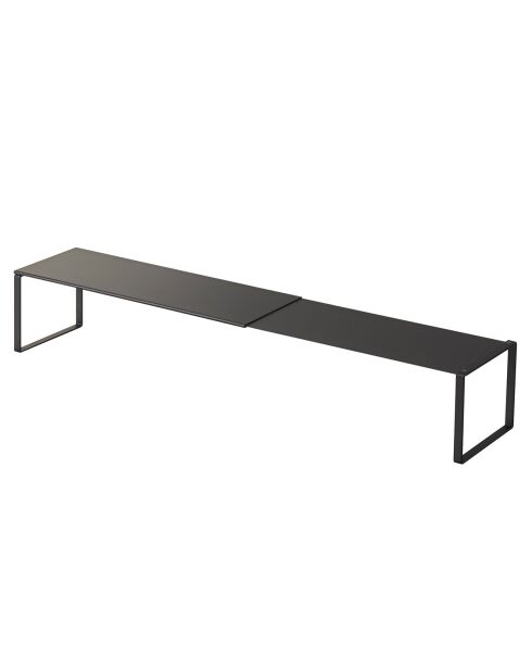 Rangement pour chaussures noir - 60x12x10 cm