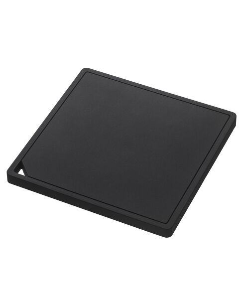 Dessous de plat Silicum Tower Square noir - 15x15 cm