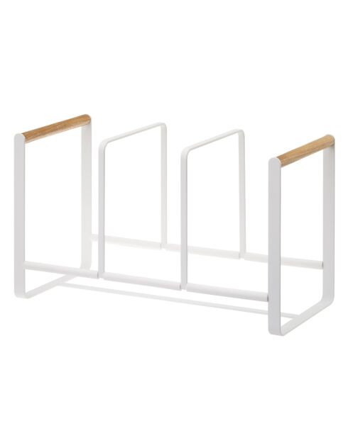 Étagère de rangement pour vaisselle Tosca blanche - 34.5x16.5x20 cm
