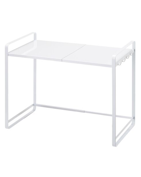 Étagère de rangement extensible Tower blanche - 47.5x35x50 cm