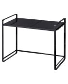 Étagère de rangement extensible Tower noire - 47.5x35x50 cm
