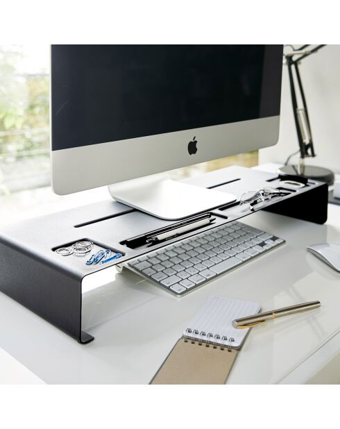 Support pour ordinateur noir - 59x24x8 cm