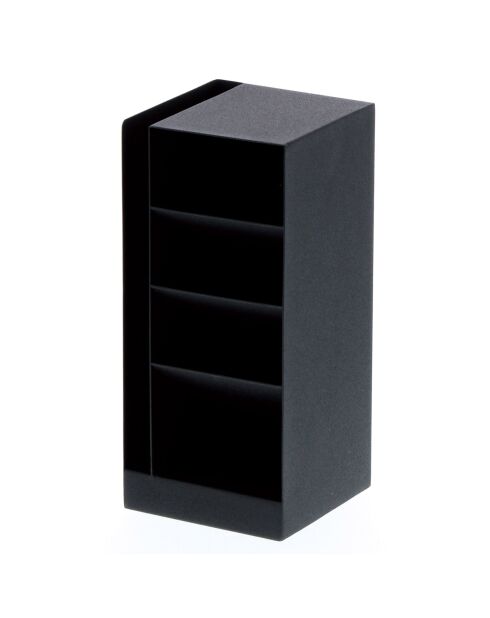 Rangement pour bureau noir - 9x9x20 cm