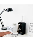 Rangement pour bureau noir - 9x9x20 cm
