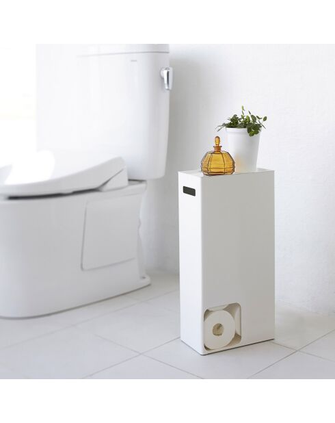 Porte-papier toilette blanc - 23x12.5x48 cm