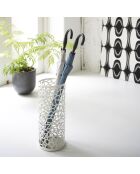 Porte-parapluies rond Nest blanc - 19x19x46.5 cm