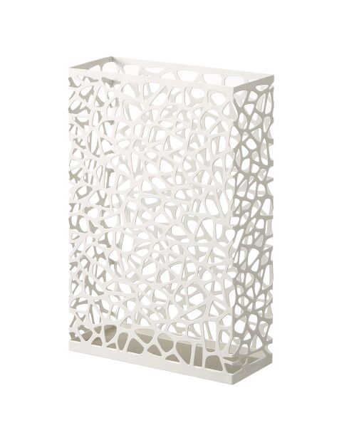 Porte-parapluies rectangle Nest blanc - 30x12x45 cm