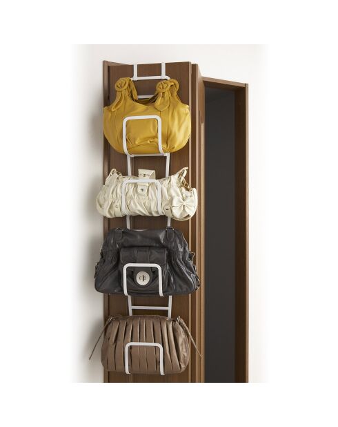 Rangement pour sacs Joce blanc - 19x18x137 cm