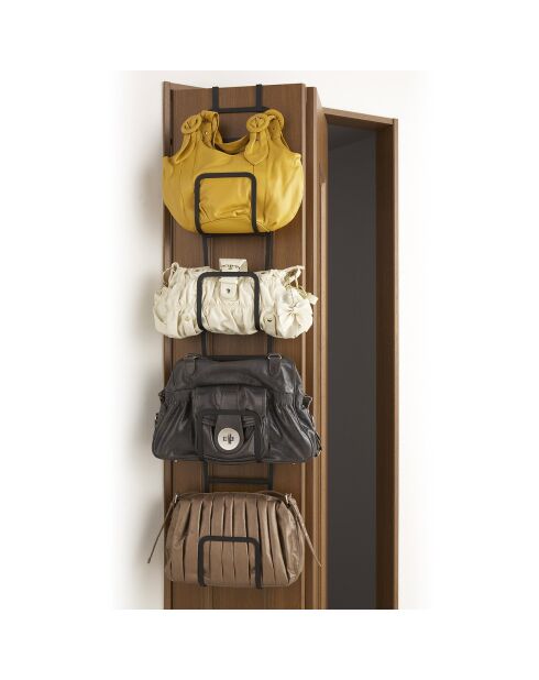 Rangement pour sacs Joce noir - 19x18x137 cm