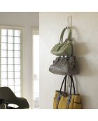 Rangement pour sacs Joce blanc - 7.5x8x77 cm