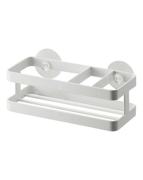 Soporte para jabón/esponja blanco - 18x8x6 cm