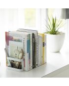 Rangement pour livres blanc - 12x15x18 cm