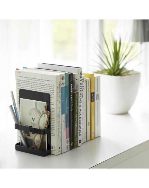 Rangement pour livres noir - 12x15x18 cm