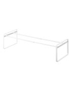 Rangement pour chaussures extensible avec cadre blanc - 70x25x17.5 cm