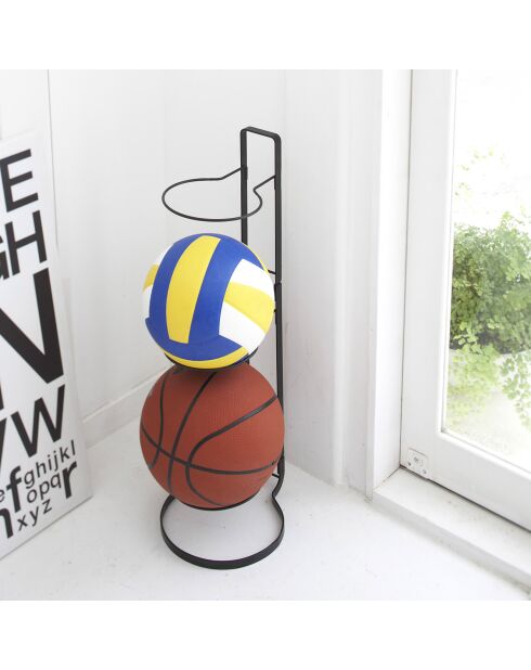 Rangement pour ballons noir - 20.5x25.5x65 cm