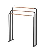 Avion zwarte badlakenhouder - 70x19x83 cm