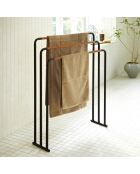 Avion zwarte badlakenhouder - 70x19x83 cm