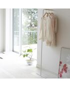 Porte-manteaux Leaning blanc - 38.5x42x160 cm