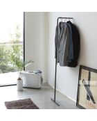 Porte-manteaux Leaning noir - 38.5x42x160 cm