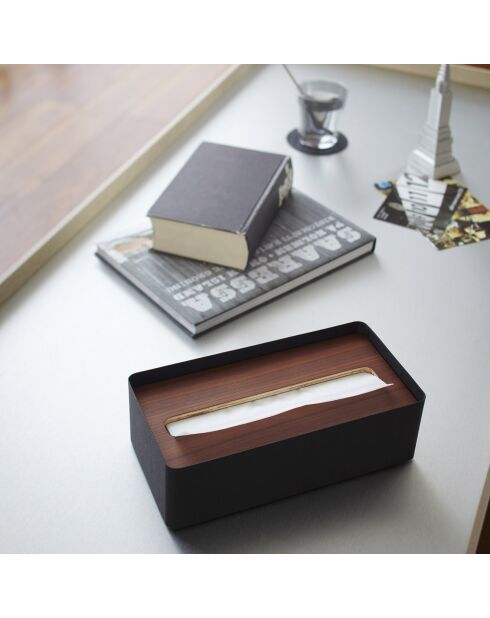 Estuche de pañuelos marrón - 26x13x8,2 cm