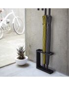 Porte-parapluies noir - 23.5x6.5x24.3 cm