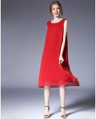 Robe sans manches rouge